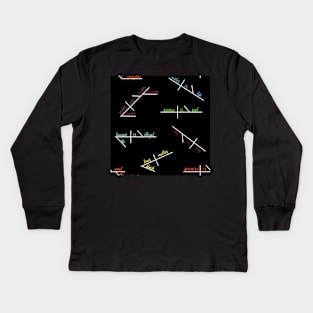 Diagrammed Human Rights Sentences Kids Long Sleeve T-Shirt